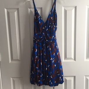 Deep V-neck mini dress